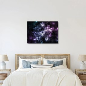 Obraz - Lotusová mandala vo vesmíre (70x50 cm)