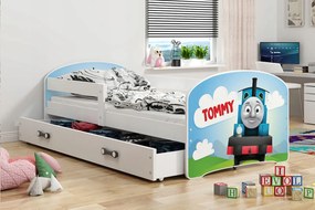 BMS Group LUKI Jednolôžková detská posteľ 160 x 80cm biela Tommy