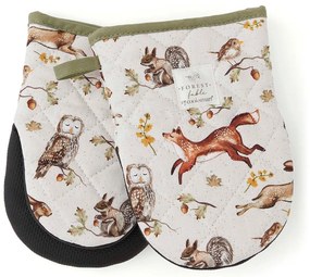 Bavlnené kuchynské rukavice v súprave 2 ks Forest Fable – Cooksmart ®