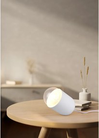 Biela stolová lampa (výška 13,5 cm) Nara – Reality