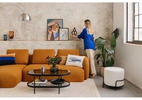 Sivohnedá rohová pohovka z textílie buklé (pravý roh) Imola – Bonami Selection