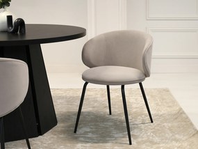 Jedálenská stolička Carbono (béžová + čierna). Akcia -18%. Vlastná spoľahlivá doprava až k Vám domov. 1136474