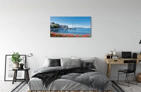 Obraz canvas Morská loď neba leto 125x50 cm
