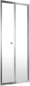 Deante Jasmin Plus, skladacie sprchové dvere 90x200 cm, 5mm číre sklo, chrómový profil, DEA-KTJ_022D