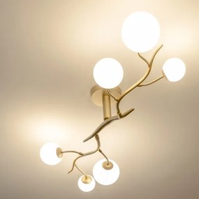 Brilagi - LED Prisadený luster MISTEL 6xG9/3W/230V zlatá/biela