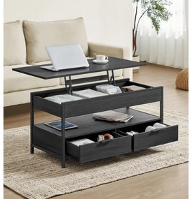 Konferenčný stolík so zdvíhacou doskou NYRO čierny