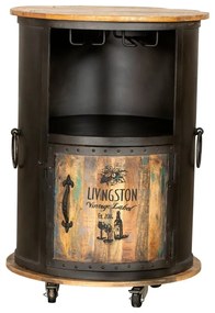 Čierna kovová vinotéka na 9 fliaš, 60x85 cm Luni – Interia Home &amp; Living