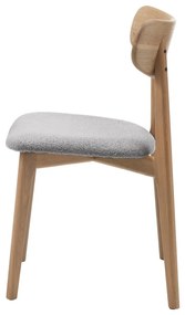 Svetlosivá/v prírodnej farbe jedálenská stolička Elim – Unique Furniture