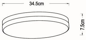 Lucide 79111/36/31 - LED Kúpeľňové svietidlo BISKIT LED/24W/230V IP44 biela
