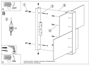 Nástenné svietidlo Massimo, 1x mliečne sklenené tienidlo, w