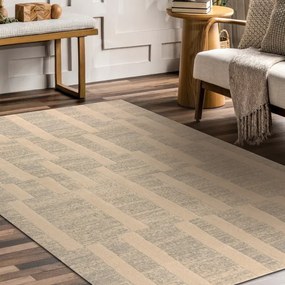 Koberec TEXTURA 488.17.LA101 Osta sivý / krémový