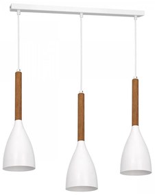 Luster na lanku MUZA NEW 3xE27/60W/230V biela