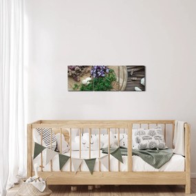 Obraz - Z kuchynského lopárika (s hodinami) (90x30 cm)