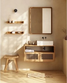 Stolička z teakového dreva v prírodnej farbe Vicentina – Kave Home