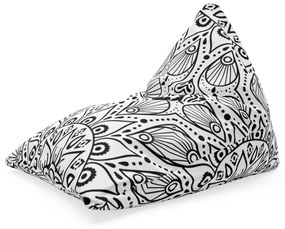Sablio Sedací vak Biele mehendi: 150x80 cm
