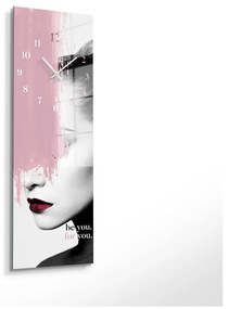 Sklenené nástenné hodiny Be you - Styler