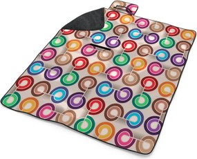 Sablio Plážová deka Farebné špirály: 200x140 cm