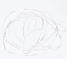 DECOLED Svetelná reťaz LED na batérie, ružová, 20 LED diód, 2,3 m