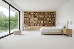 ITC, Koberec metráž Avelino 90, na mieru, šíře 4m, biela, fusion back, chodba / predsieň