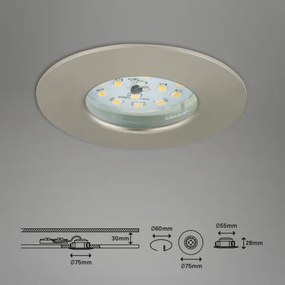 Briloner 7295-012- LED Stmievateľné kúpeľňové svietidlo ATTACH LED/6,5W/230V IP44