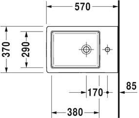 Duravit Vero Air - Závesný bidet 37x57 cm, biela, D 2274150000