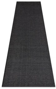 Šnúrkový koberec / behúň SIZAL TIMO 0000 čierny
