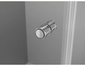 Mexen Mist-F T, 1-krídlový skladací sprchový kút pravý 110 x 95 cm, číre sklo, chrómový profil, 8A6T-110-095-01-00-P