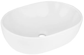 Gamma Pino, umývadlo na dosku 480x350x130 mm, biela lesklá, GMA-UC-PINO