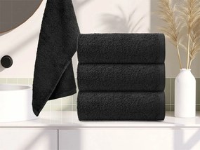 Uterák NORIELLE 50x90 cm čierny, 100% bavlna