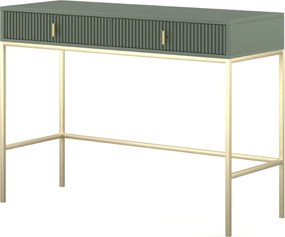 Toaletní stolek Maggiore 104 cm zelený/zlatý