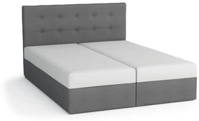 Manželská posteľ  Boxspring 140 cm Lilac Comfort (vzor + čierna) (s matracom a úložným priestorom). Vlastná spoľahlivá doprava až k Vám domov. 1056070