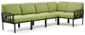 KOMODO 5 Záhradná sofa - antracite avocado sunbrella