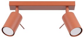 Bodové svietidlo v tehlovej farbe 6x30 cm Etna – Sollux
