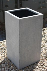 Kvetináč BLOCK, sklolaminát, výška 60 cm, betón design