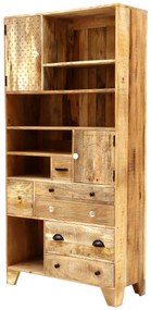 furniture-nabytek.cz - Úzka knižnica 90x180x35 z dreva mango