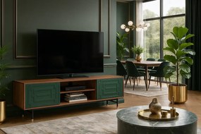 TV stolík Stilig ST153 200 cm orech/zelený