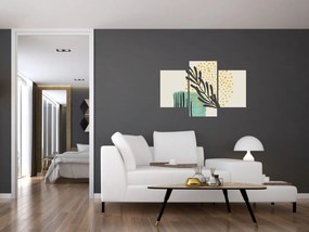 Obraz - Abstraktné listy N⁰3 (90x60 cm)