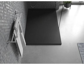 Mexen Otto, SMC obdĺžniková sprchová vanička 130 x 80 cm, čierna, 4N708013