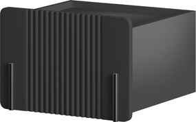 Nočný stolík na stenu Malmi 45 cm - čierny mat / čierna