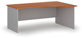 Kancelársky rohový pracovný stôl PRIMO GRAY, 1800 x 1200 mm, pravý, sivá/čerešňa