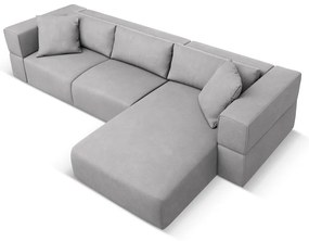 Svetlosivá rohová pohovka, pravý roh Esther – Milo Casa