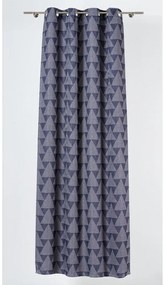 Modro-sivý záves 130x260 cm Zatapa - Mendola Fabrics