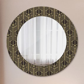 Okrúhle ozdobné zrkadlo na stenu Abstraktný fi 50 cm