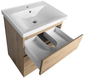 Aqualine Aqualine, ALTAIR umývadlová skrinka 57x72,5x45cm, dub emporio, AI360