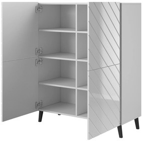 Cama Vysoká komoda Abeto - biela
