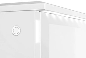 KOMODA CRISTINE BIELY LESK + ZRKADLO 160 cm