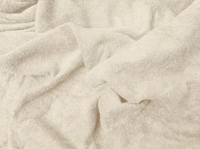 Fleecová napínacia obliečka MOLTON krémová 180 x 200 cm