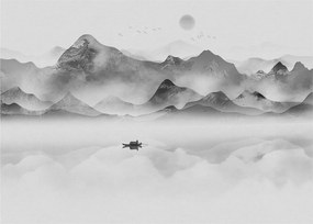 Sklenený obraz - Japonské jazero (70x50 cm)