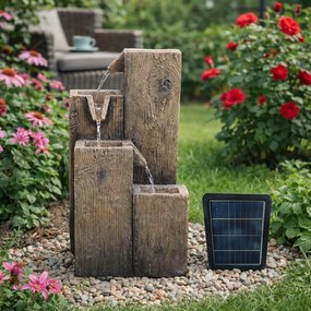 Záhradná solárna fontána BestBerg SF-04 / polyresin / 27 x 28 x 48 cm