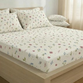 Kvalitex Bavlnené napínacie prestieradlo Letnálúka, 90 x 200 cm, 90 x 200 cm